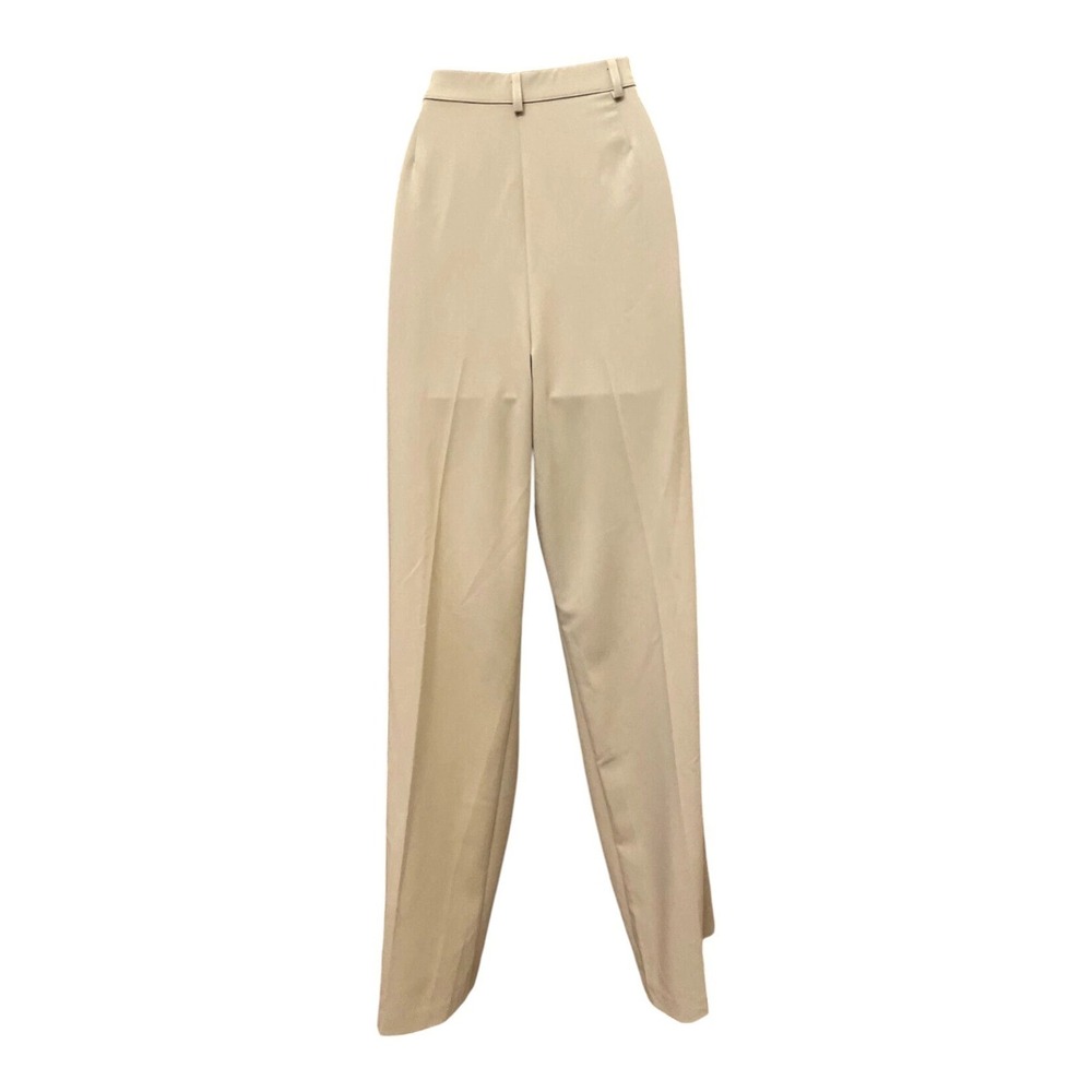 Soft Works Womens Comfort Waist Casual Pants Size 10 Beige Poly Knit Stretch - Picture 8 of 12